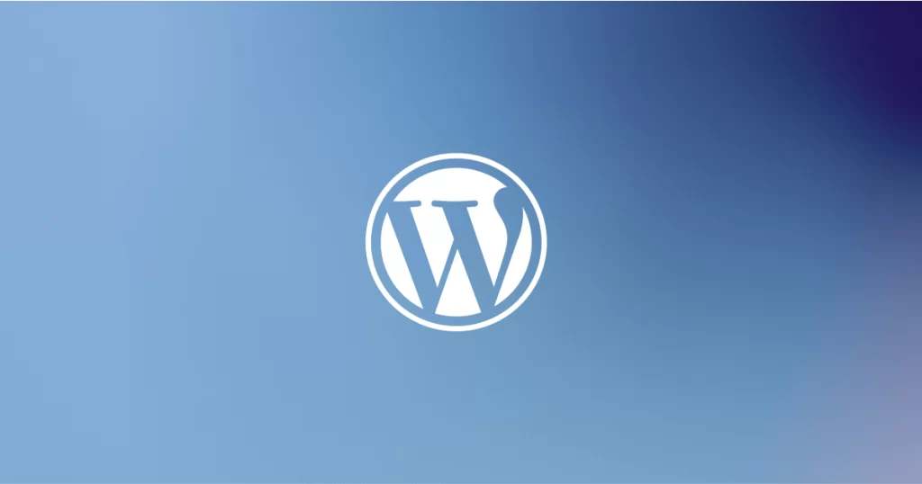 wordpress logo on light background